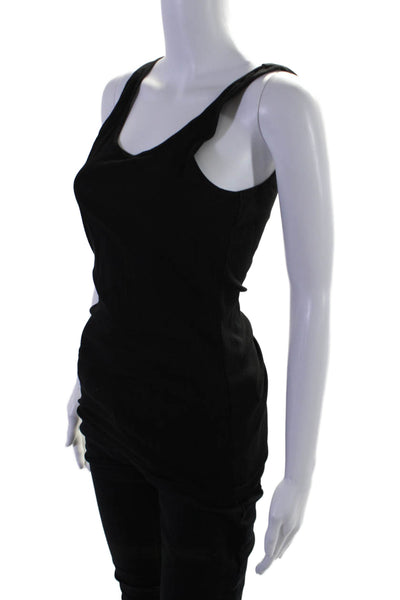 Standard James Perse Women's Scoop Neck Tank Top Black Size 3