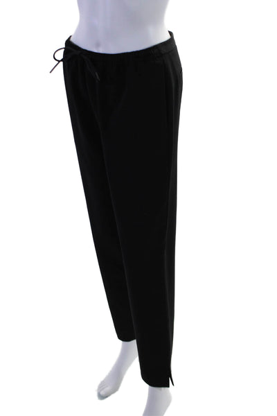 Alexander Wang Women's Drawstring Waist Straight Leg Pants Black Size 0