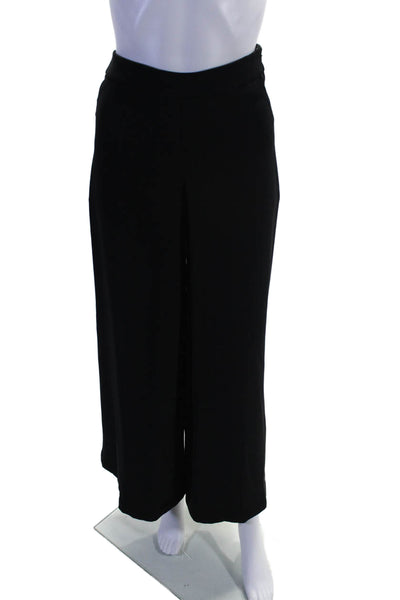 Hoss Intropia Womens High Rise Wide Leg Dress Pant Trousers Black Size EUR 38