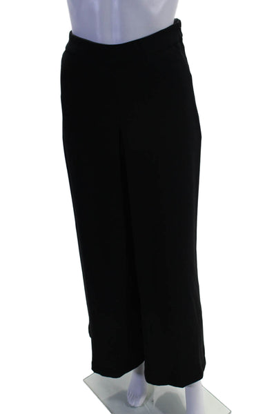 Hoss Intropia Womens High Rise Wide Leg Dress Pant Trousers Black Size EUR 38