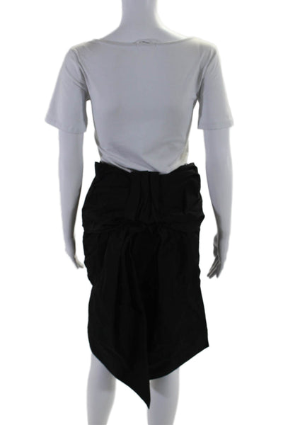 Simone Rocha Womens Black Bow Back Mini Skirt Size 6