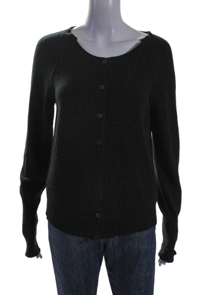 AllSaints Co Ltd Spitalfields Womens Long Sleeves Cashmere Cardigan Black Size S