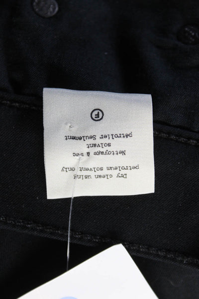 Rag & Bone Jean Womens Mid Rise Skinny Leg Jeans Equestrian Black Cotton Size 26