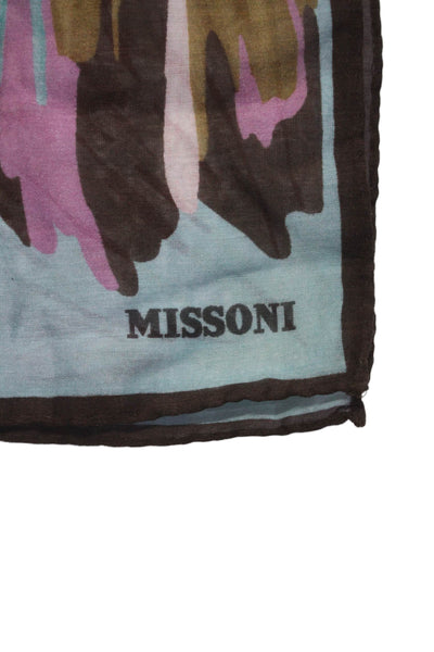 Missoni Womens Multicolor Printed Square Scarf