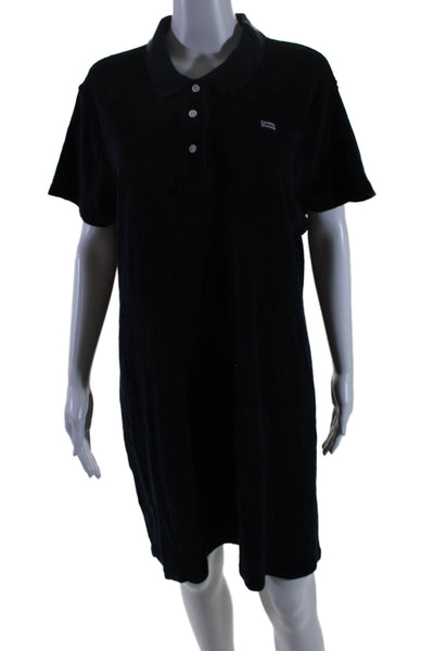 Rowing Blazers Womens Cotton Terry Short Sleeve Polo Shirt Dress Navy Size XL