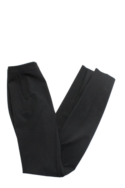 Domenico Vacca Womens Creased Straight Leg Dress Pants Black Wool Size EUR 38