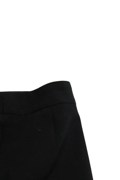 Domenico Vacca Womens Creased Straight Leg Dress Pants Black Wool Size EUR 38