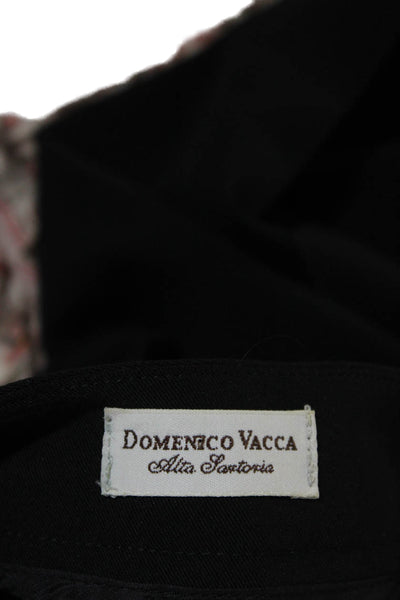 Domenico Vacca Womens Creased Straight Leg Dress Pants Black Wool Size EUR 38