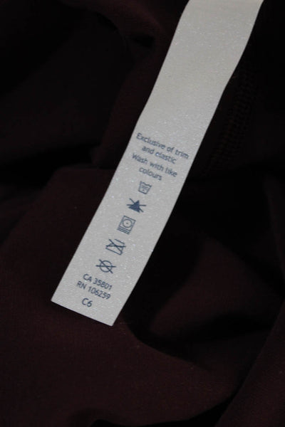 Lululemon Women's High Waist Full Length Athletic Leggings Burgundy Size 2