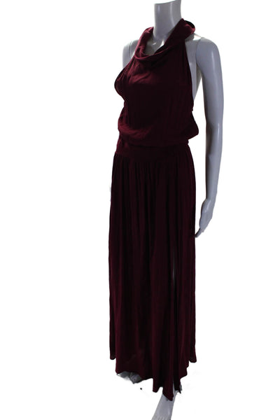 Stillwater Womens Dark Red Scoop Neck Sleeveless Maxi Dress Size XS