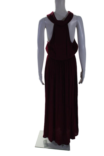 Stillwater Womens Dark Red Scoop Neck Sleeveless Maxi Dress Size XS