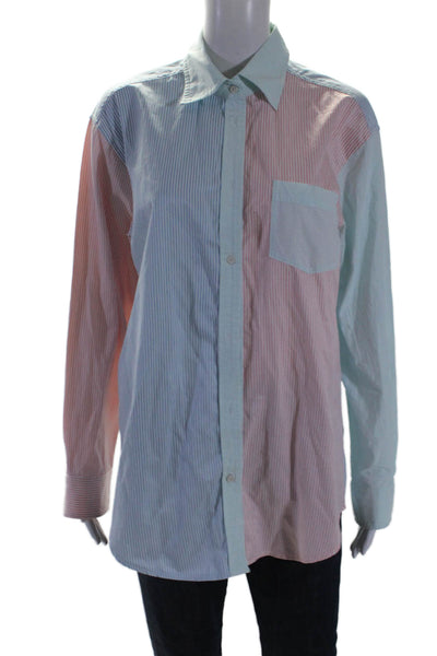 Solid & Striped Women Multicolor Striped Long Sleeve Button Down Shirt Size S