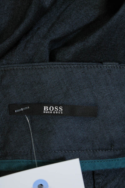 Boss Hugo Boss Womens Double Hook and Eye Zip Closure Dress Pants Gray Size M