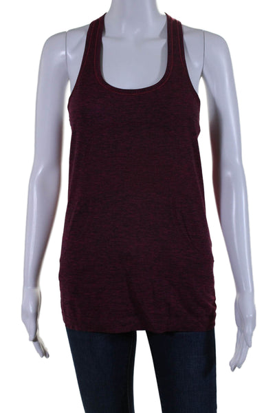 Lululemon Women's Scoop Neck Racerback Athletic Tank Top Burgundy Size 6