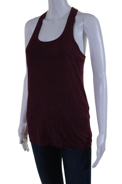 Lululemon Women's Scoop Neck Racerback Athletic Tank Top Burgundy Size 6