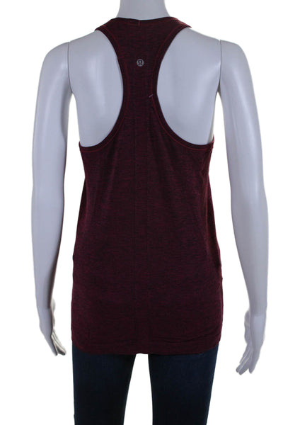 Lululemon Women's Scoop Neck Racerback Athletic Tank Top Burgundy Size 6