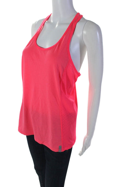 Under Armour Women's Scoop Neck Racerback Athletic Tank Top Pink Size S