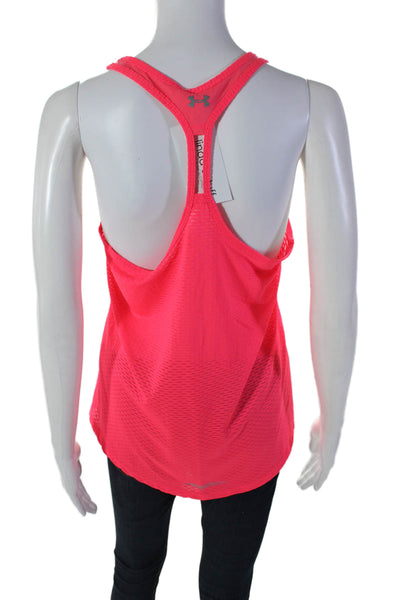 Under Armour Women's Scoop Neck Racerback Athletic Tank Top Pink Size S