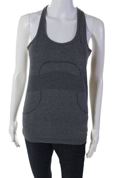 Lululemon Women's Scoop Neck Racerback Athletic Tank Top Gray Size 6