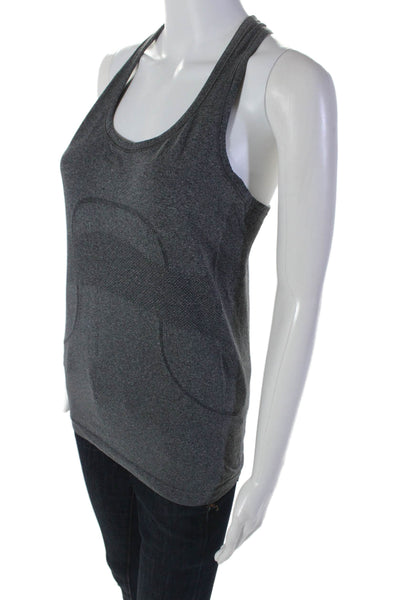 Lululemon Women's Scoop Neck Racerback Athletic Tank Top Gray Size 6