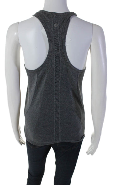 Lululemon Women's Scoop Neck Racerback Athletic Tank Top Gray Size 6