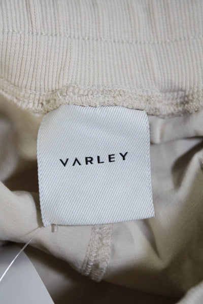 Varley Womens High Rise Drawstring Straight Leg Jogger Pants Beige Size XS