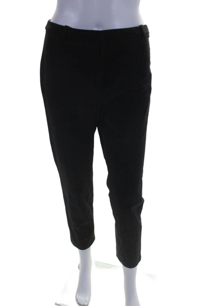 Theory Womens Hook and Eye Zipped Closure Tapered Leg Dress Pants Black Size 6