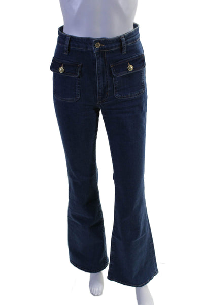 Derek Lam 10 Crosby Womens Medium Wash High Rise Flare Leg Jeans Blue Size 26