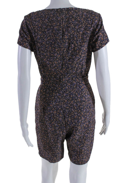 SIMKHAI Womens Nicky Floral Jumpsuit Purple Size 4 13074548