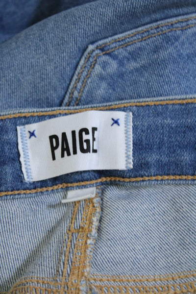 Paige Women's High Waist Medium Wash Five Pockets Skinny Denim Pants Size 25