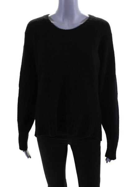 3.1 Phillip Lim Womens Long Sleeve Scoop Neck High Low Sweater Black Size XS