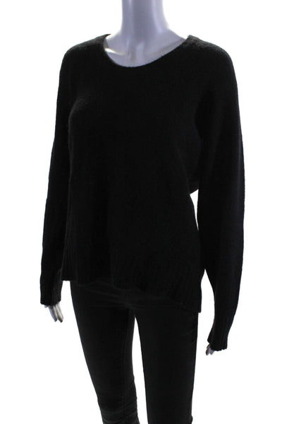 3.1 Phillip Lim Womens Long Sleeve Scoop Neck High Low Sweater Black Size XS