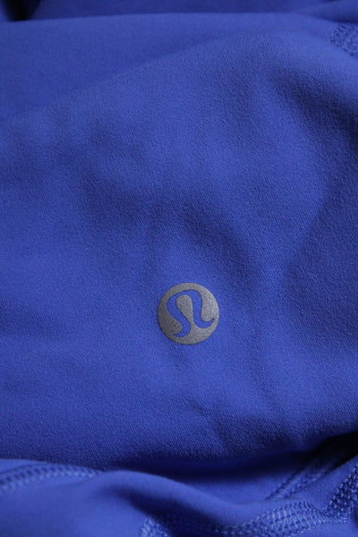 Lululemon Womens Pull On High Rise Flare Leg Athletic Leggings Blue Size 12