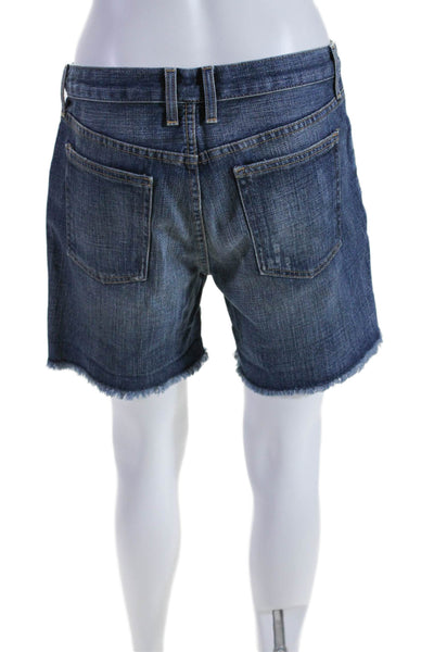 Current/Elliott Women's Five Pockets Fringe Hem Medium Wash Denim Shorts Size 26