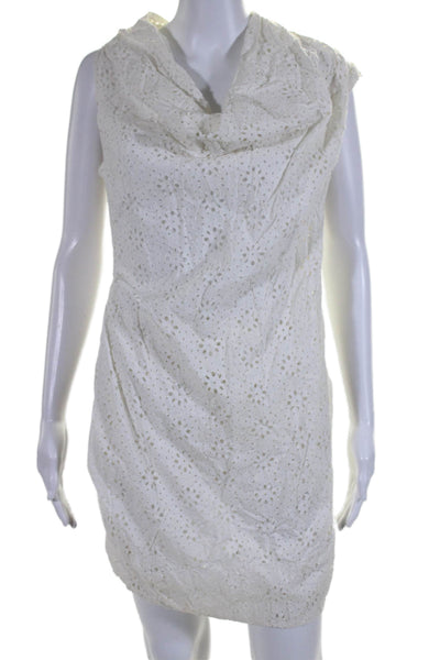 AllSaints Co Ltd Spitalfields Womens Cotton Battnberg Lace Dress White Size 10