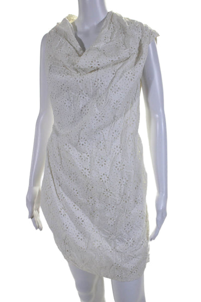 AllSaints Co Ltd Spitalfields Womens Cotton Battnberg Lace Dress White Size 10