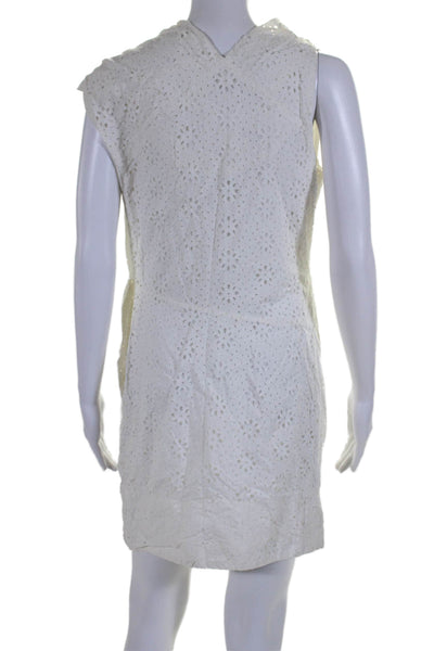 AllSaints Co Ltd Spitalfields Womens Cotton Battnberg Lace Dress White Size 10