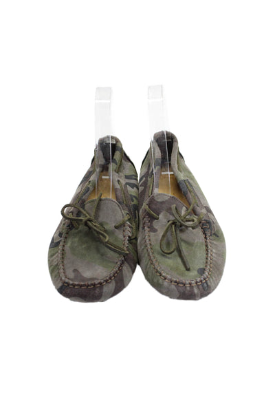 Antonio Viva Women's Round Toe Lace Up Slip-On Loafers Shoes Camouflage Size 39