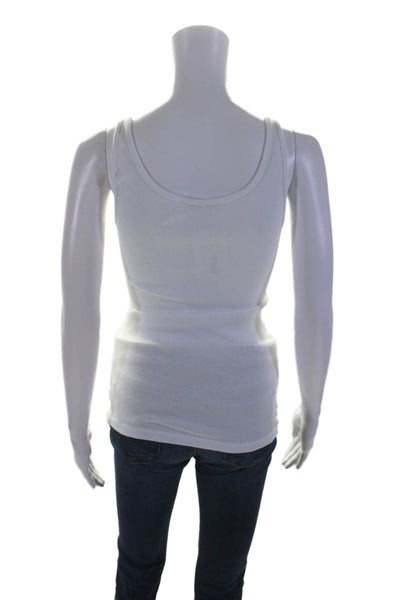 Standard James Perse Womens Cotton Ribbed Basic Tank Top White Size 1