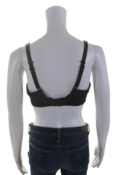 Chantelle Womens Thick Strap Underwired Bra Net Black Size 34A
