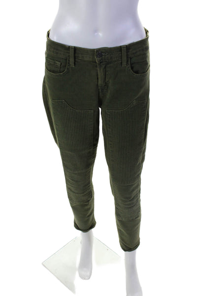 J Brand Womens Mid Rise Skinny Leg Jeans Vintage Mantis Green Cotton Size 30