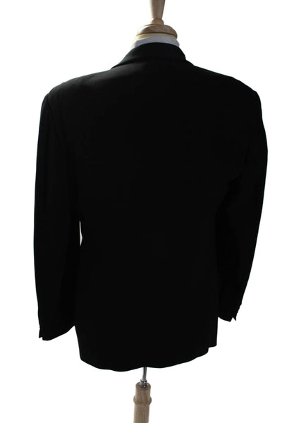 Vestimenta Mens Wool Black One Button Long Sleeve Blazer Tuxedo Size 48