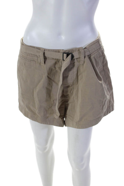 Standard James Perse Womens Cotton Belted Casual Shorts Beige Size 29