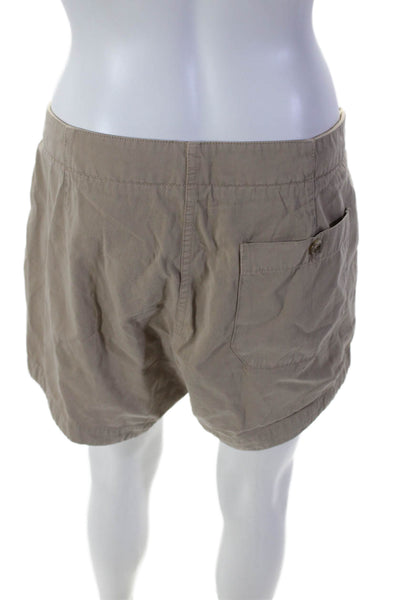 Standard James Perse Womens Cotton Belted Casual Shorts Beige Size 29