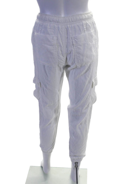 Bella Dahl Womens High Rise Drawstring Waist Jogger Pants White Size Extra Small