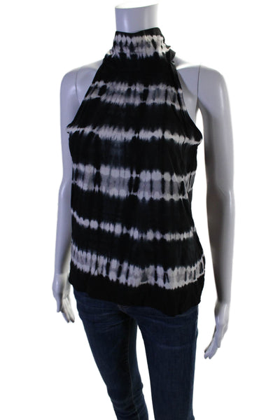 Generation Love Womens Tie Dye Print Tank Top Black White Size Extra Small