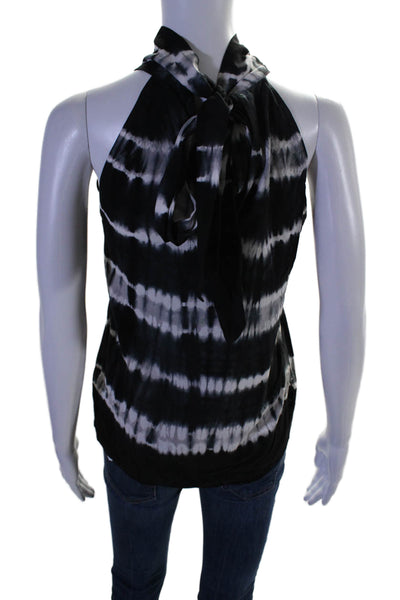 Generation Love Womens Tie Dye Print Tank Top Black White Size Extra Small