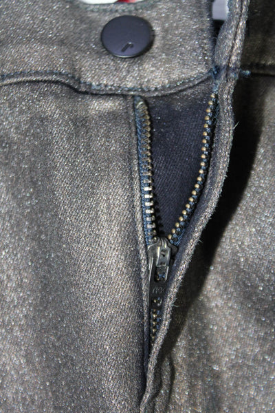 J Brand Womens Gray Gold Dust High Rise Maria Skinny Leg Pants Size 29