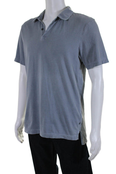 Standard James Perse Men's Collared Short Sleeve Polo T-Shirt Gray Size 2