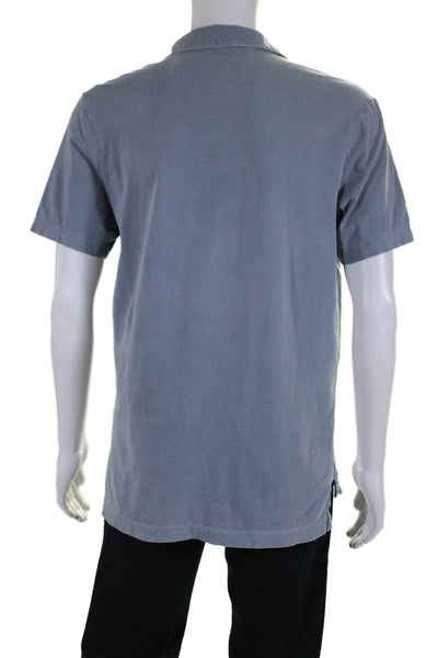 Standard James Perse Men's Collared Short Sleeve Polo T-Shirt Gray Size 2